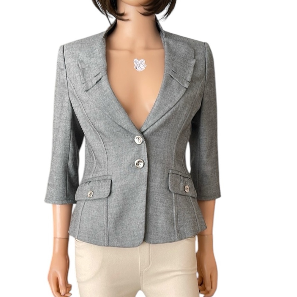 NWOT White House Black Market Gray Blazer